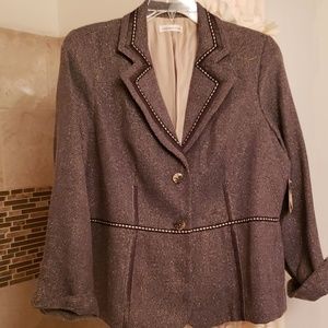 Coldwater creek herringbone jacket new w/tags